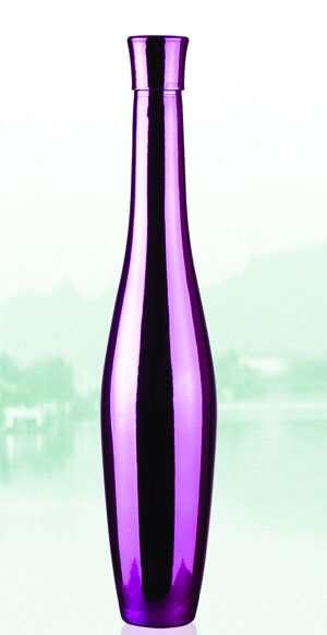紫色电镀玻璃瓶